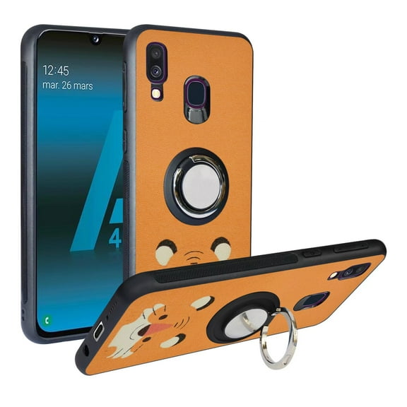 Labanema Samsung Galaxy A40 2019 /A405 Case with 360 Degree Rotating Ring Stand, Support Magnetic Car Mount, Protective Cover for Samsung Galaxy A40 2019 /A405 (Small Tiger)