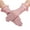 *2-Pink, variant on Ladies Lace Floral Elegant Gloves,Formal Dress-Up Gloves for Women,White,Size Free Size