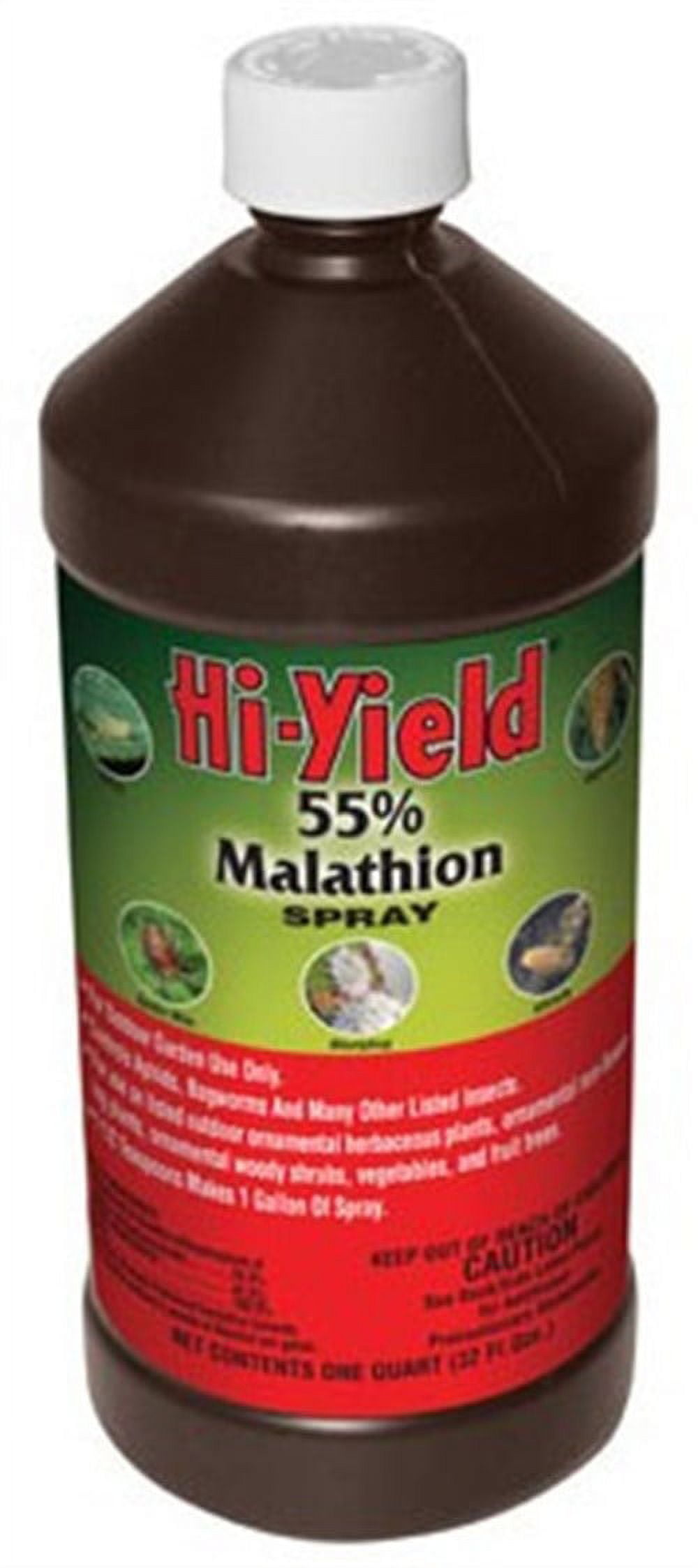 Hi-Yield 55% Malathion Spray Insect Killer Liquid Concentrate 32 oz