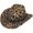 Leopard Print, variant on Leopard Animal Print Cowboy Hat, Wild Vintage Western Wide Brim Headwear
