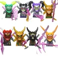 thumbnail image 3 of Juego de 8 figuras de acción de Ninja de Anime, Morro, Nadakhan, Lloyd, Kai, Jay, Zane, Cole, Nya, bloques de construcción, minifiguras de acción, juguetes de regalo, 3 of 4