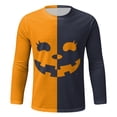 thumbnail image 4 of LIIPEE Halloween Graphic Tees For Men Long Sleeve Crew Neck Casual T Shirts Male Comfortable Breathable Versatile Tshirt,XXXL, 4 of 4