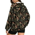 thumbnail image 2 of FOR U DESIGNS Butterfly Mushroom Zip Up Hoodie Women Cardigan Oversized Comfy Hoodies Size L Long Sleeve Sweatshirt Hooded Jackets for Women with Zipper Sportswear Winter, 2 of 7