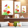 thumbnail image 3 of Still Life Colored Gerbera Flowers - Large Floral Canvas Art Print, 3 of 4