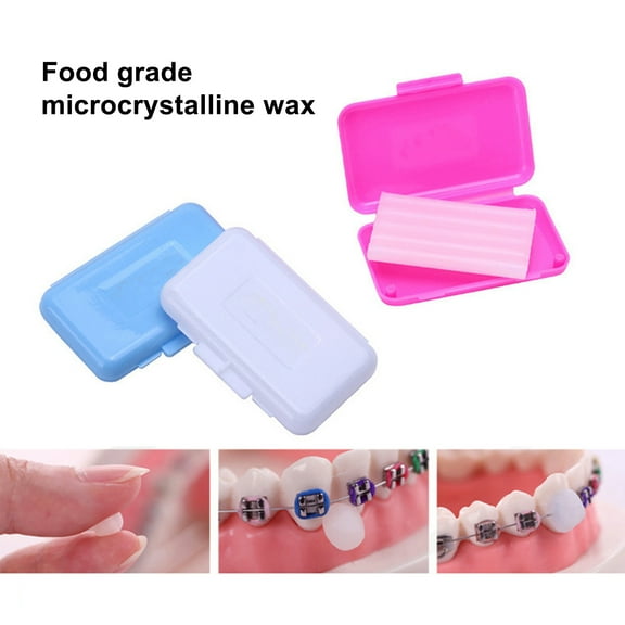 Mightlink 1Box Braces Wax Fruit Scent Sticky Enough Oral Care Braces Aligners Use Dental Wax for Home