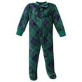 thumbnail image 4 of Hudson Baby Plush Sleep and Play, Navy Snowflake, 6-9 Months, 4 of 4