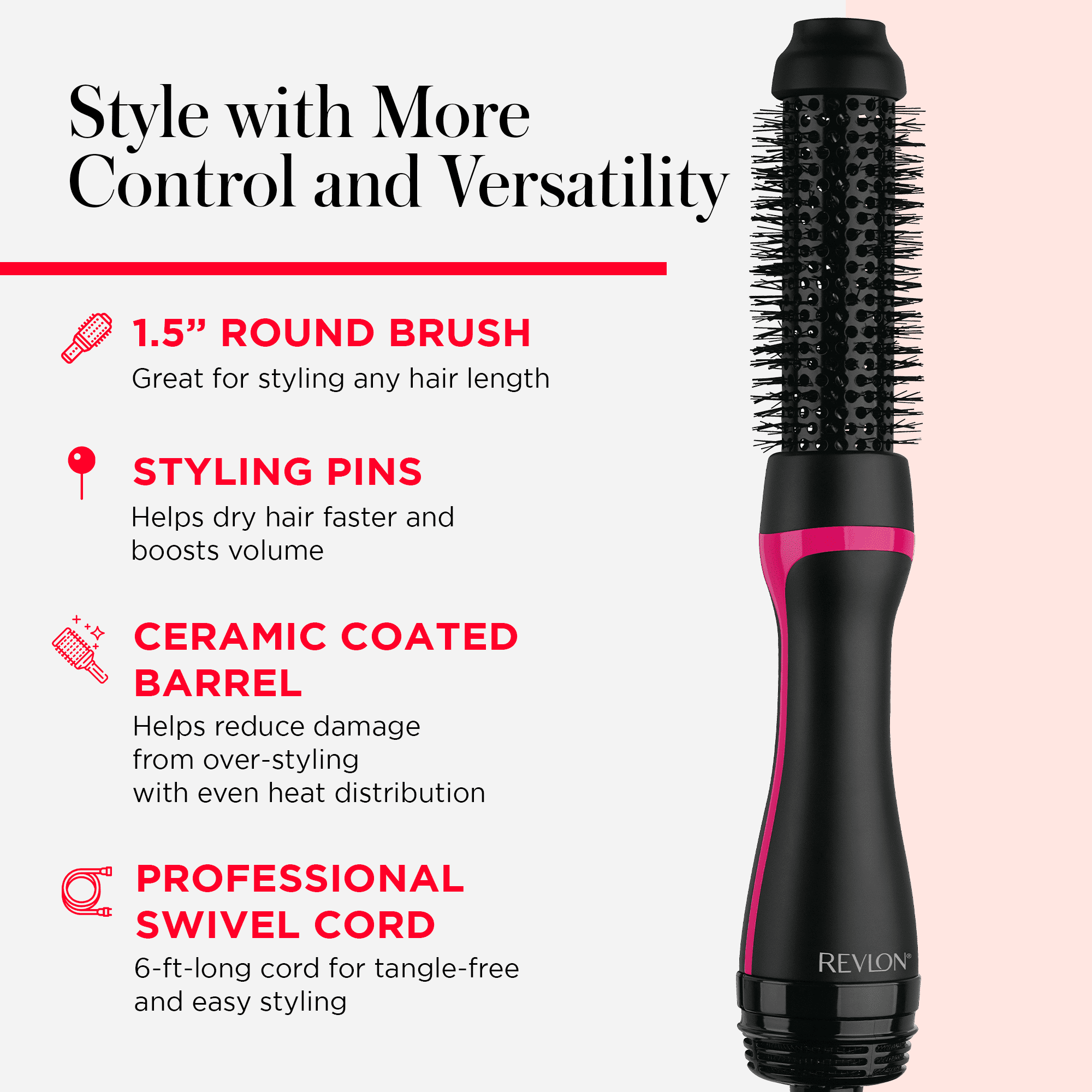 Buy Revlon One-Step Ceramic Hair Dryer Black at Ubuy South Korea