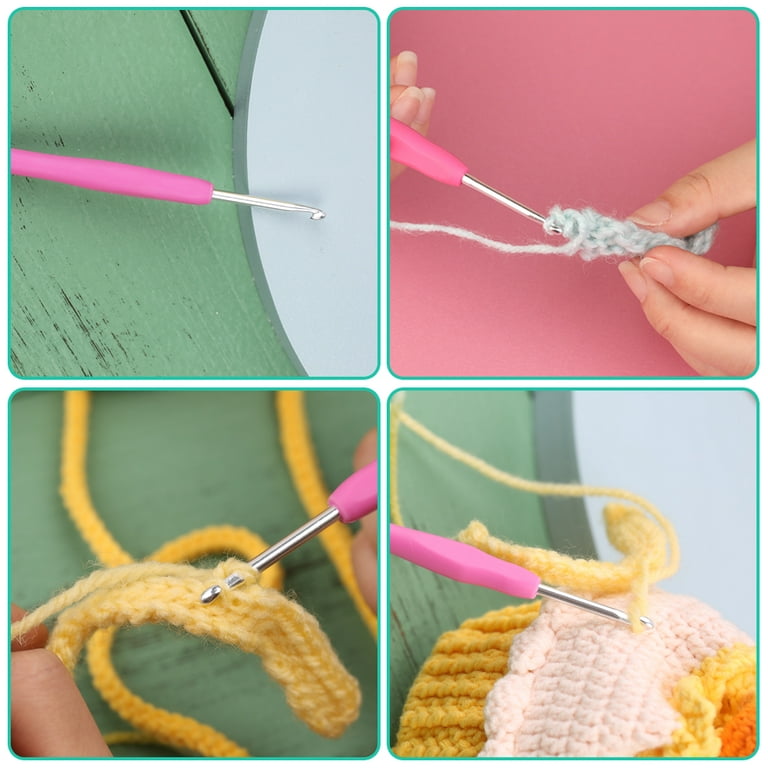 Plastic Crochet Hooks 3 pcs Large Sizes Long Crochet Needles Set QLRFFLJOY  18mm 20mm 25mm Crochet Hook DIY Yarn Weaving Tool for Knitting Blanket