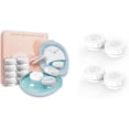 thumbnail image 1 of Portable Ultrasonic Contact Lens Cleaner Machine Kit with Extra 2PCS Solution Cleaning Case Replacement, 1 of 6