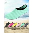 thumbnail image 2 of Gustave Unisex Barefoot Water Skin Shoes Strip Beach Sock Quick-Dry Aqua Water Socks For Beach Swim Surf Outdoor Exercise "S,Green", 2 of 9