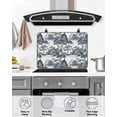 thumbnail image 5 of nqOlkjepod Large Induction Cooktop Protector Mat 24"x21", Gray Garden Stove Top Covers for Electric Stove, Retro Mountain Tree Forest Landscape Stove Burner Cover Mats, Glass Top Stove Cover, 5 of 8