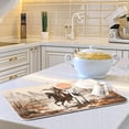 thumbnail image 6 of FREEAMG Dish Drying Mat Western Desert Cowboy Absorbent Dry Mats for Dishes Draining Pad for Kitchen Countertop 18" x 24", 6 of 7