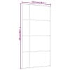thumbnail image 6 of vidaXL 1 Piece Sliding Door 40.4x80.7 Inches Black ESG Glass and Aluminum 8mm Thickness, 6 of 7