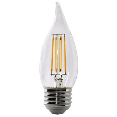 Feit Enhance CA10 (Flame Tip) E26 (Medium) LED Bulb Daylight 60 Watt Equivalence 2 pk