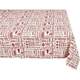 thumbnail image 1 of Yourtablecloth Holiday Printed Cotton Tablecloth Red, 52x52 Square, 1 of 2
