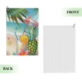thumbnail image 2 of ARISTURING Pineapple Coconut Drink Beach Golf Towel Christmas Funny for Men 2PC, 2 of 7