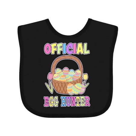 

Inktastic Official Egg Hunter with Easter Basket and Eggs Gift Baby Boy or Baby Girl Bib
