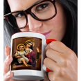 thumbnail image 2 of 3dRose, Vintage Mother Mary and Baby Jesus , 15oz Two-Tone Red Mug, 2 of 7