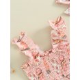 thumbnail image 5 of Bagilaanoe Newborn Baby Girl Easter Rompers Cartoon Print Sleeveless Bodysuits + Headband 3M 6M 9M 12M 18M Infant Summer One Piece Jumpsuit, 5 of 8