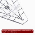 thumbnail image 4 of Unique Bargains Art Ruler Squedge 45 Template 15 Inch Acrylic Quilting Ruler Sewing Tool, 4 of 7