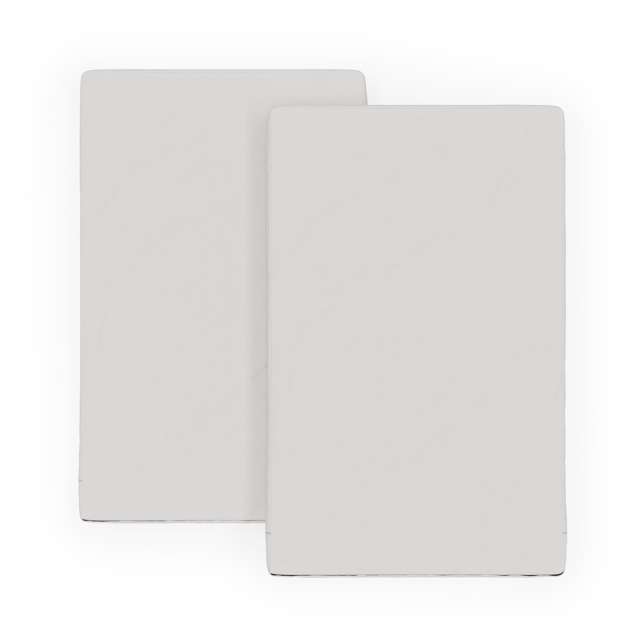 Foundations SafeFit Zippered Compact Play Yard Sheets, Fits 1" Mattress, 100% Cotton, 6-Pack, White