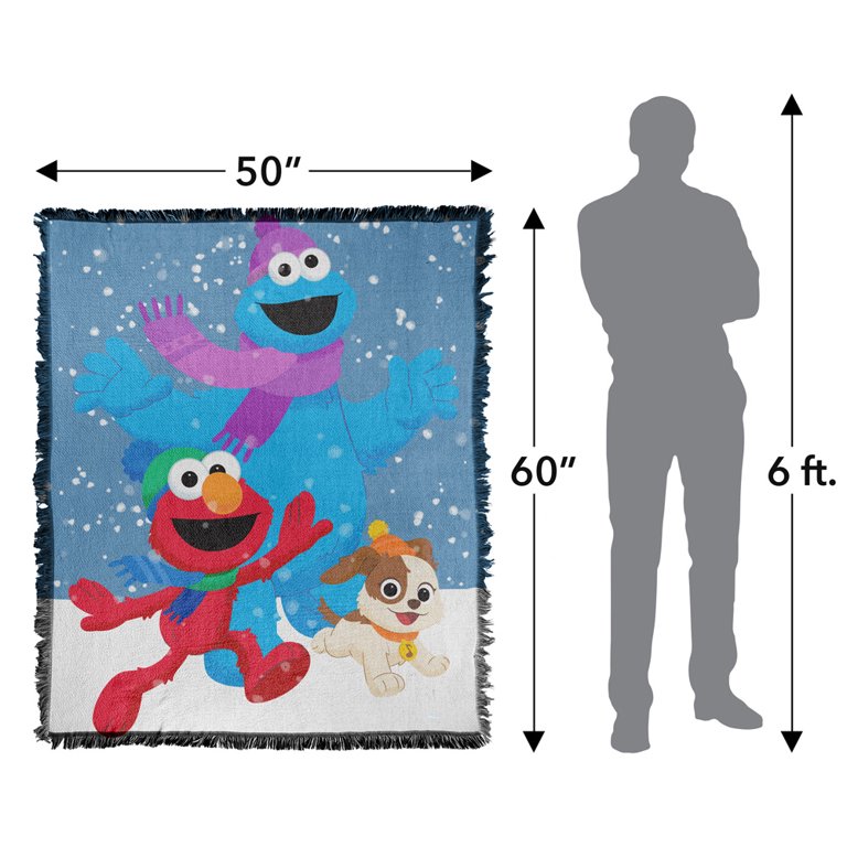 Sesame Street Furry Friends Forever Blanket, 50'x60' Elmo Cookie