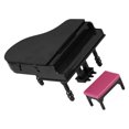 thumbnail image 3 of 1 Set Mini House Piano Stool Doll House Musical Instrument Doll House Adornments, 3 of 5