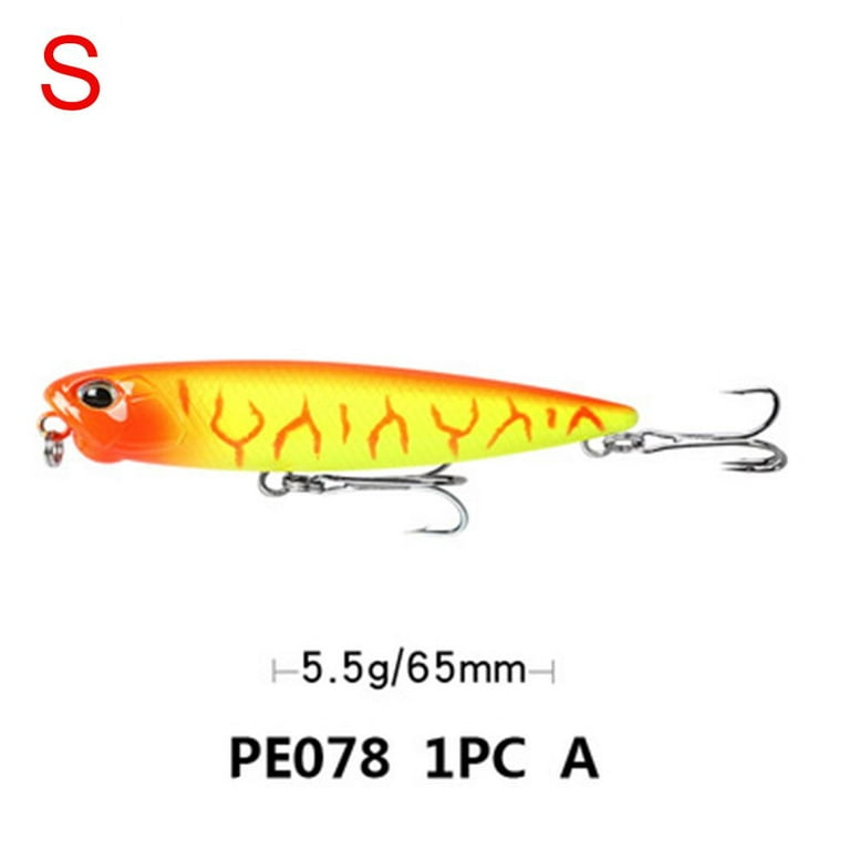 Outdoor floating Bait Useful Crankbaits Winter Fishing Minnow Lures Fish  Hooks Long Casting Lure Pencil lure S-A-5.5G/65MM 