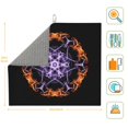 thumbnail image 3 of XMXT Microfiber Drying Mats, Mandala Flames Texture Absorbent Dish Drying Mat for Kitchen Counter, 16 x 18 inches, 3 of 9