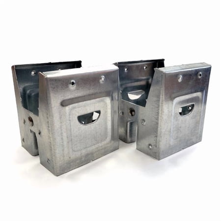 Fulton 400SHB Sawhorse Brackets, 2" x 4", Steel, Black, PK/1PR