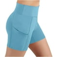 thumbnail image 2 of ameIAEA Bike Shorts for Girls Boys High Waisted Shorts with Pockets Kids Dance Yoga Athletic Shorts, 2 of 7