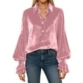 thumbnail image 1 of Daznico Blouse Élégante à Manches à Volants pour Femmes, Tenue de Soirée Formelle, 1 of 5
