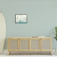 thumbnail image 2 of Stupell Seagulls Flying Ocean Sailboat Landscape Painting Black Framed Art Print Wall Art, 2 of 7