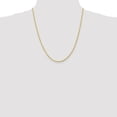 thumbnail image 2 of 10K Yellow Gold necklace Rope chain Diamond-cut 22 in 2.25 mm, 2 of 5