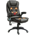 thumbnail image 1 of HOMCOM Executive Office Chair w/ Massage and Heat, Computer Chair, Brown, 1 of 10