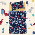 thumbnail image 5 of Sleep Zone Kids Bedding Comforter Set Full/Queen Size - Super Soft & Cute Printed 3-Piece Comforter Set All Seasons for Boys, Girls, Fade Resistant, Machine Washable, Dinosaur Land, 5 of 7