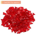 thumbnail image 3 of Uxcell 200g Stained Glass Mosaic Triangle 0.55'' Red Glass Mosaic Tiles Bulk for Craft Handmade Project, 3 of 8