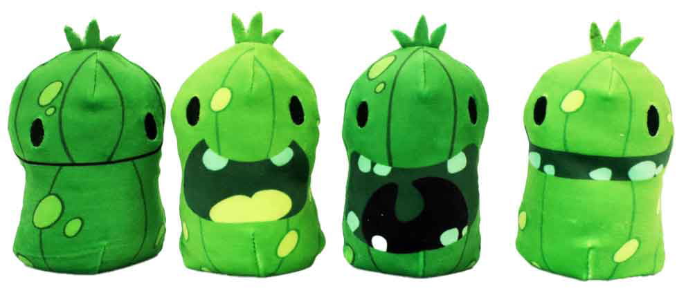 Cats VS Pickles Frances Gaaaahhhh Green Pickle Plush Bean Bag Cat With Tags for sale online 