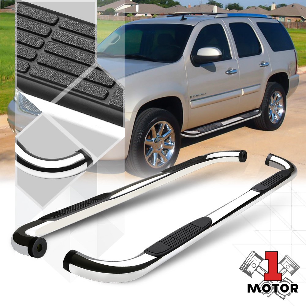 Chrome 3"Round Side Step Nerf Bar for 0014 GMC Yukon XL/Suburban 1500