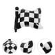 thumbnail image 2 of KAKOWELY globos a cuadros blancos y negros para decoración de fiestas, con forma de bandera de carreras y temática de coches de carreras., 2 of 4