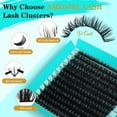 thumbnail image 2 of Kit de racimos de pestañas AMZGIRL LASH D Curl, 240 unidades, 9-16 mm, 2 of 7