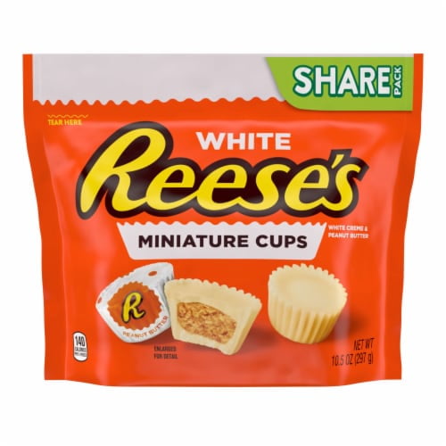 2X-REESE'S Miniatures White Creme Peanut Butter Cups Candy Share Pack - 10.5 oz - 1 pk