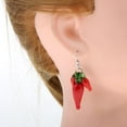 thumbnail image 2 of EHJRE 1 pair of dangle earrings chili pepper dangle for women, fashion jewelry, 2 of 9