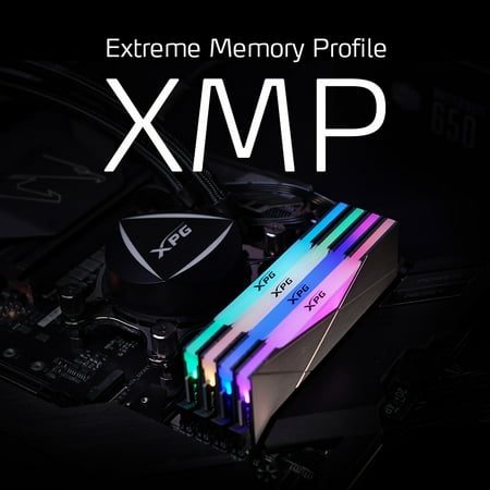 ADATA - XPG SPECTRIX AX4U320016G16A-DT50 D50 32GB 2x 16GB 3.2GHz CL16 RGB Desktop Memory - Gray