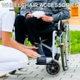 thumbnail image 4 of GAXIRE Walker Wheels 2Pcs Rubber Steel Parts for Elderly Use, 4 of 6