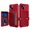 Red, variant on Dteck for iPhone 15 Plus Case with Card Holder, Hybrid Rubber Bumper Shockproof Magnetic Back Flip Case for iPhone 15 Plus Wallet Case for Women Men, Black