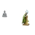 thumbnail image 1 of Estatua de mono,Estatua de Buda Mono para Interiores y Exteriores Budista,Figura de escritorio,Estante de estatua de pavo real para escritorio,decoración del hogar,Figura decorativa creativa, 1 of 8