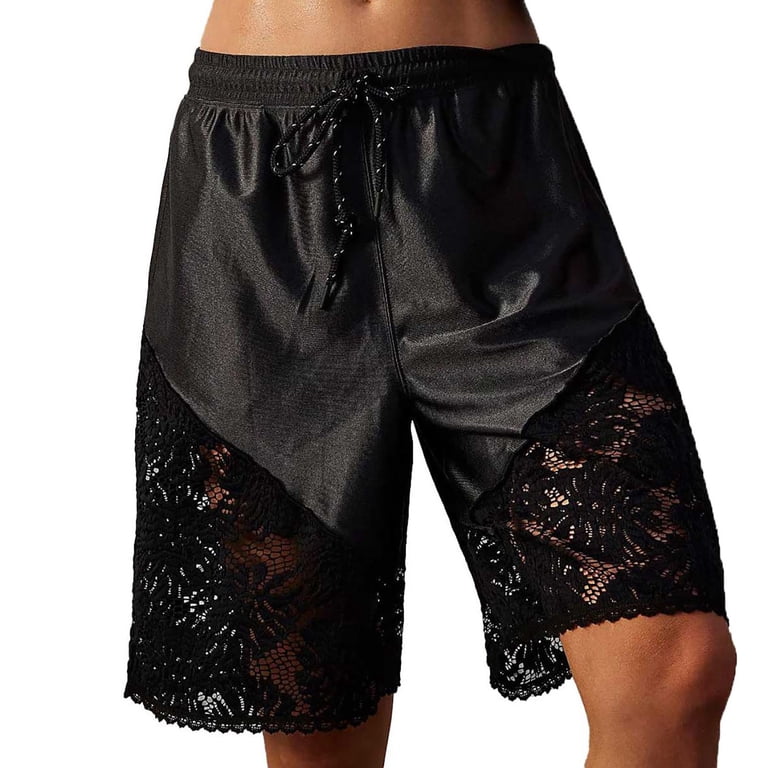 Pxiakgy Women's High Waisted Basketball Shorts Long Bermuda Gym
