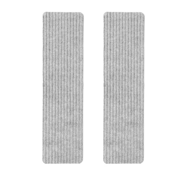 LOLIPPYY 2-Pack Grey Non- Stair Treads Carpet for Indoor and Outdoor Steps Safety and Anti-Skid