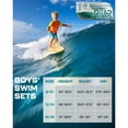 thumbnail image 6 of Quad Seven Boys' Swim Trunks - 2 Pack Basic Solid Quick Dry Board Shorts Bathing Suit (8-18), 6 of 6